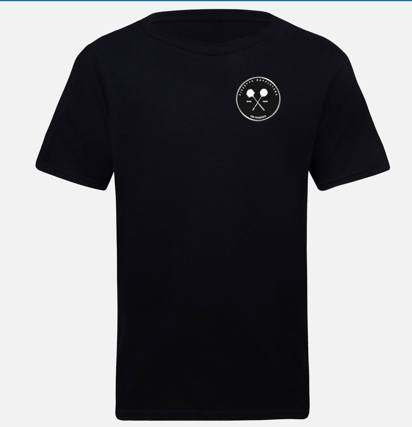 Black T-shirt with Pizzetta Napoletana Logo