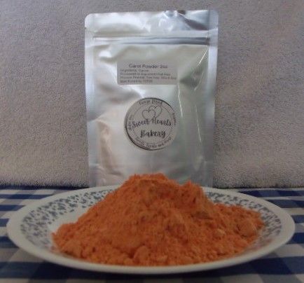 Freeze-Dried Carrot Powder 2 oz. Per Package