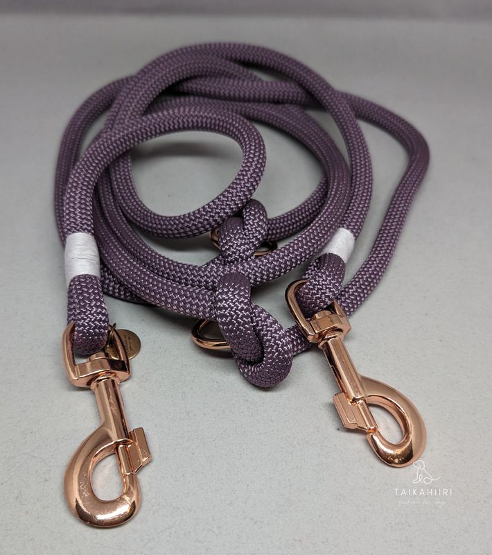 Verstellbare Leine &quot;Mauve Rosé Maxi&quot;
