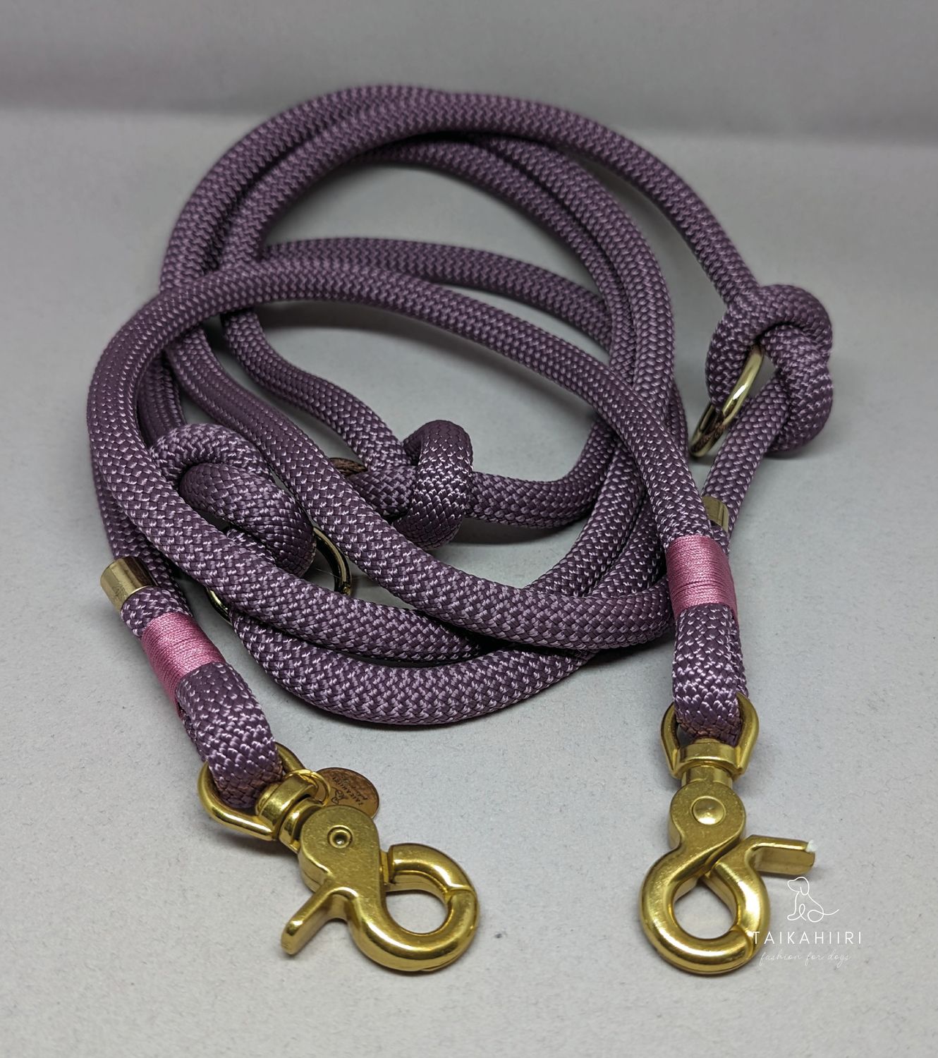Verstellbare Leine &quot;Mauve Brass&quot;