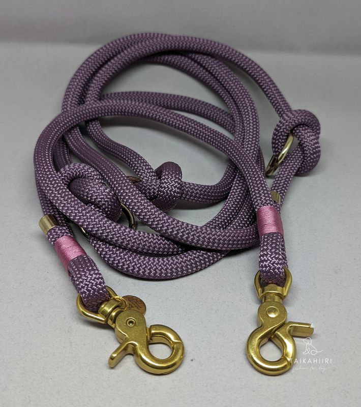Verstellbare Leine &quot;Mauve Brass&quot;