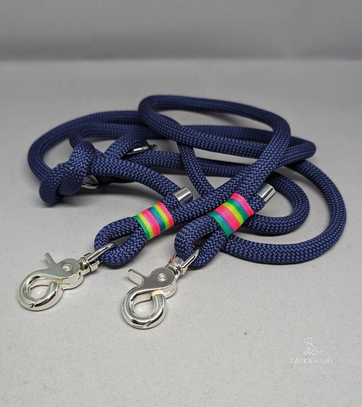 Verstellbare Leine &quot;Neon Rainbow&quot;