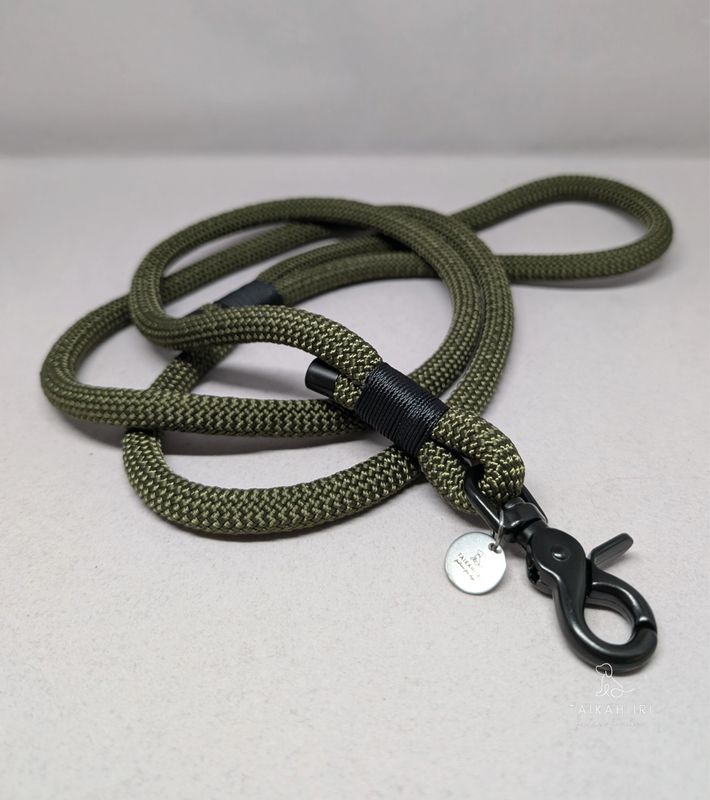 Führleine &quot;Black Olivine&quot;