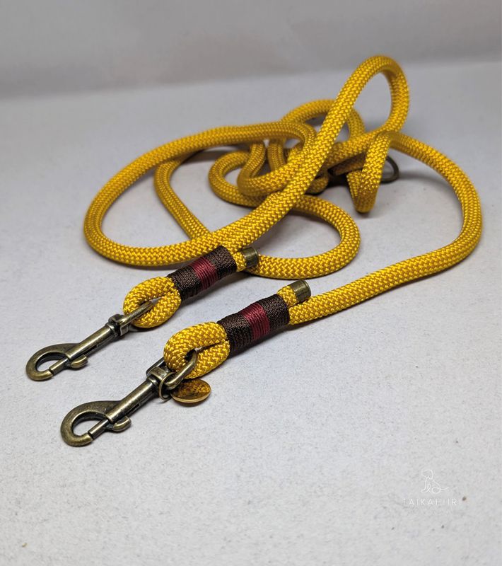 Verstellbare Leine &quot;Rusty Mustard Mini&quot;