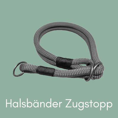 Tauhalsbänder mit Zugstopp