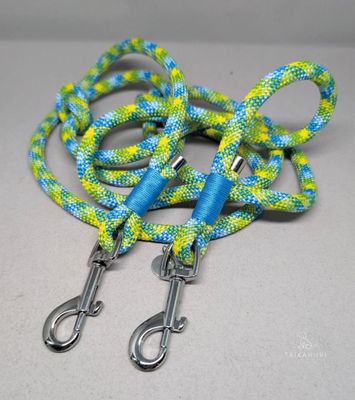 Verstellbare Leine &quot;Blue Lime&quot;