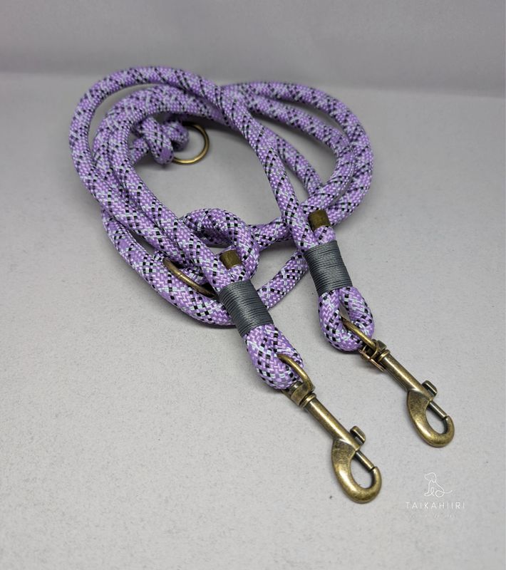 Verstellbare Leine &quot;NightGlow Amethyst&quot;