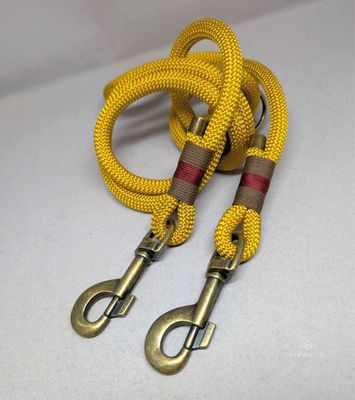 Verstellbare Leine &quot;Rusty Mustard Maxi&quot;
