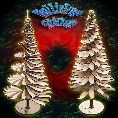 RollinTree StAcKeD 24&quot; Christmas Tree Spiral Decoration (Personalized)