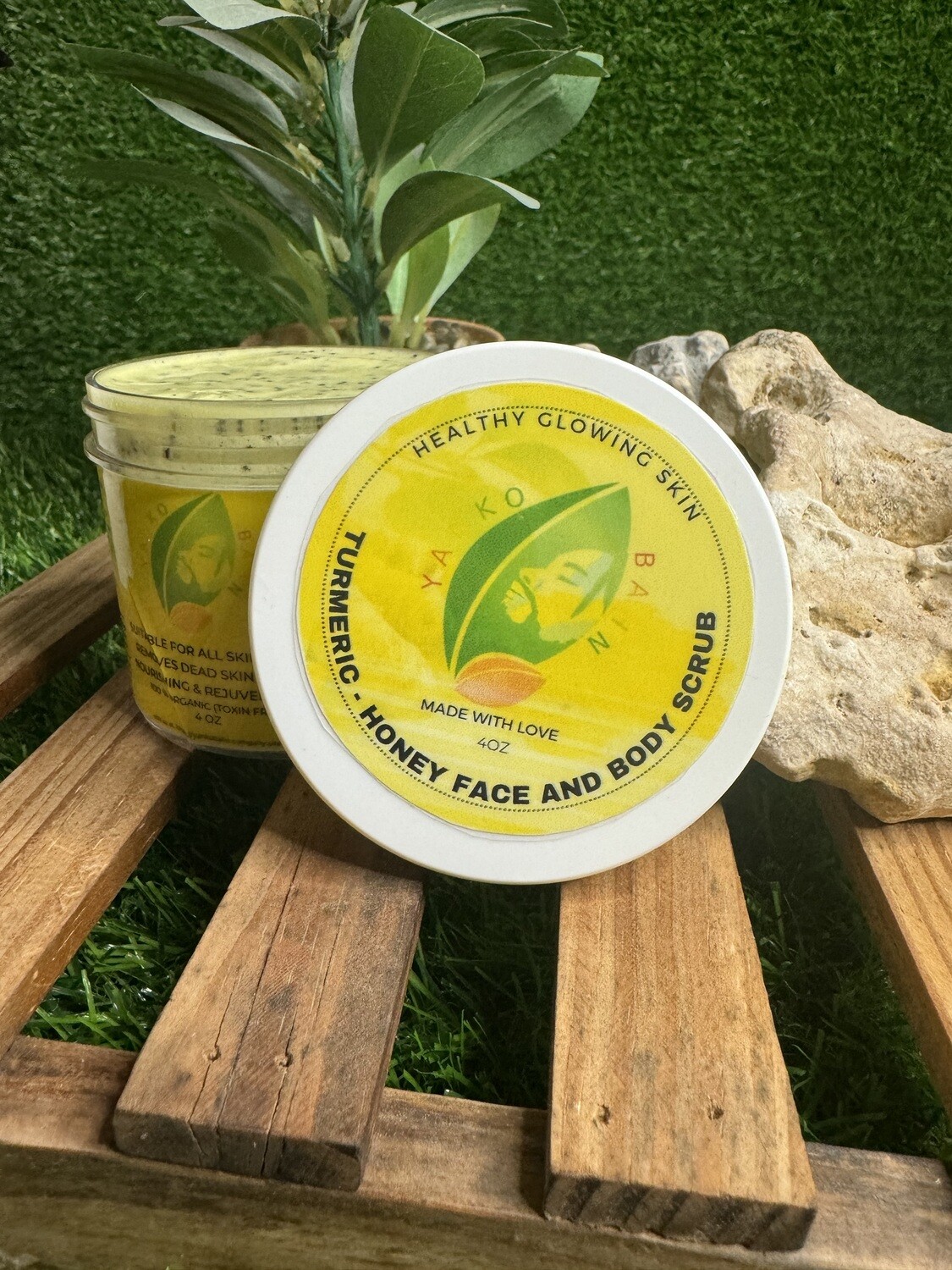 TURMERIC - HONEY FACE AND BODY SCRUB