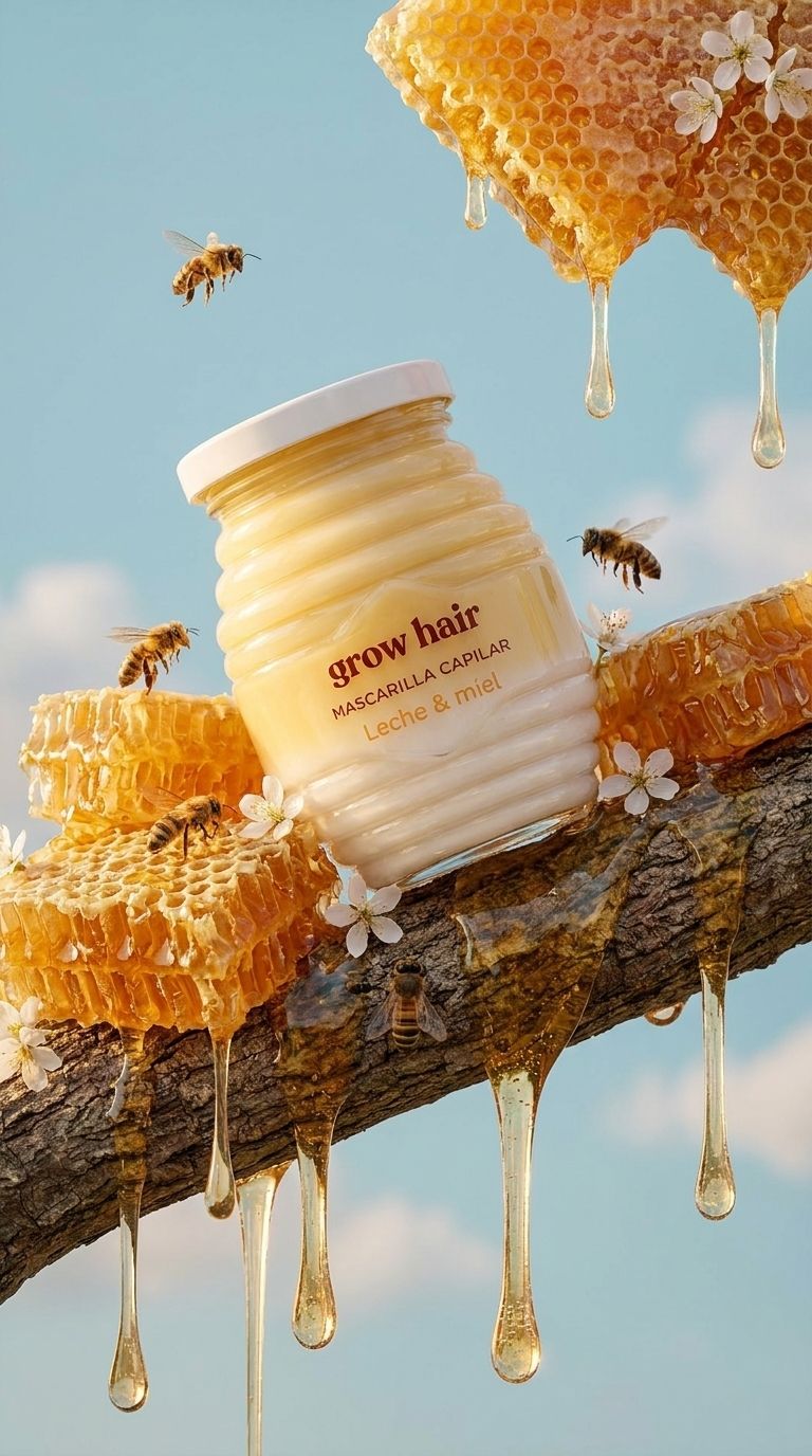 MASCARILLA CAPILAR LECHE &amp; MIEL
