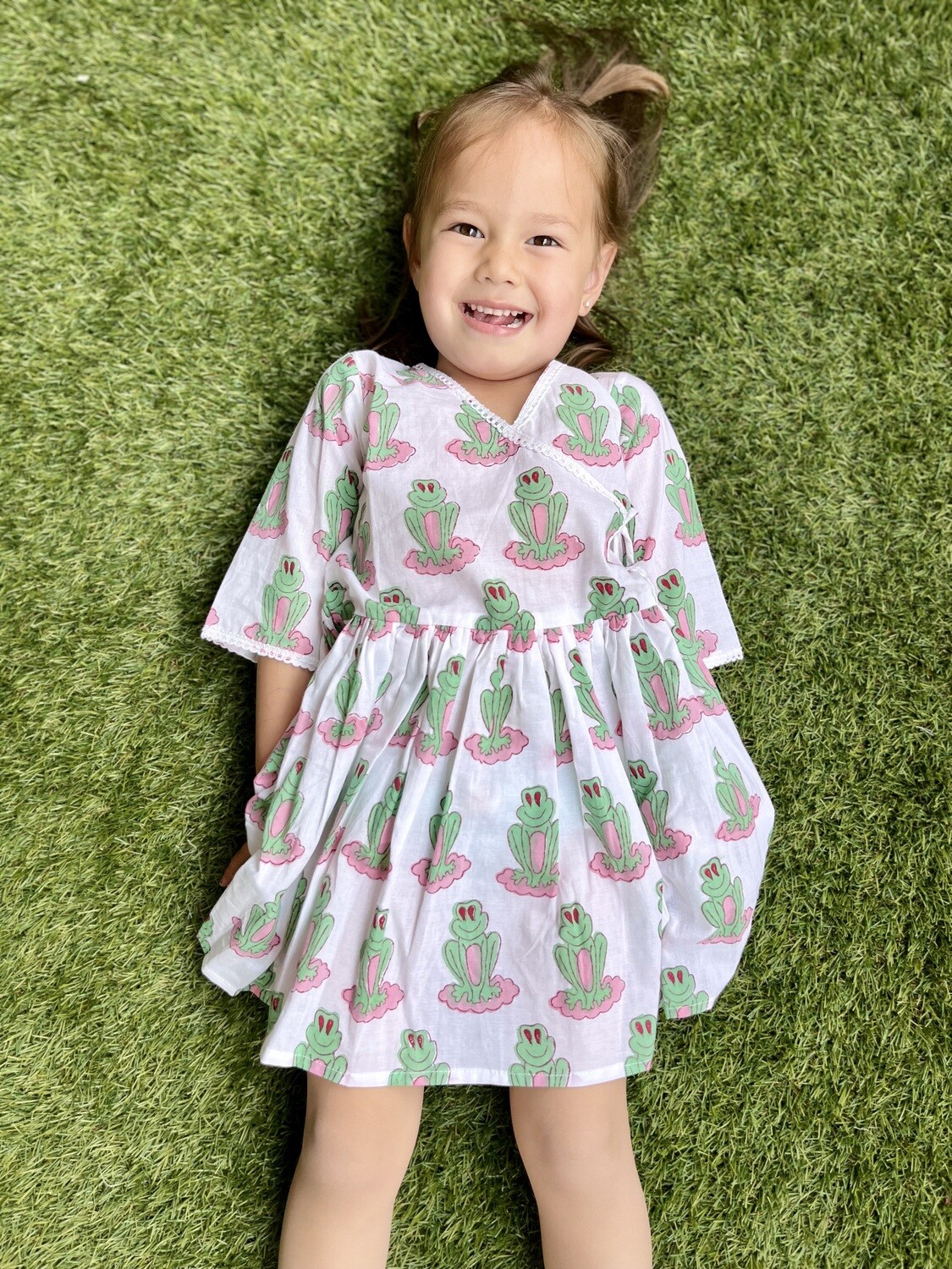 LilyPad Princess- Frog-Inspired Angarkha Dress