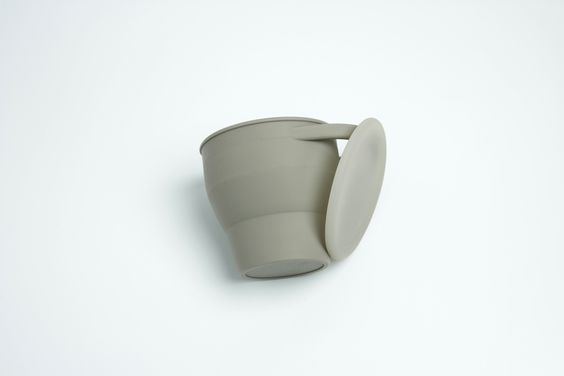 snack cup with cover( grey)