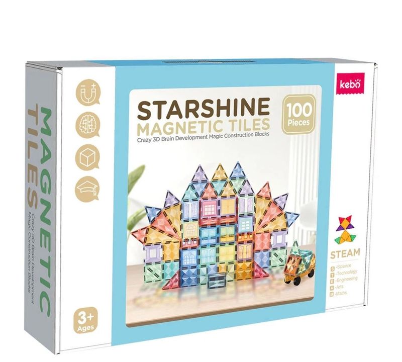 magnetic tile toy (100 pcs)