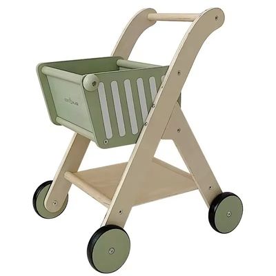 عربة تسوق خشبية | Wooden Shopping Cart عربة تسوق خشبية | Wooden Shopping Cart