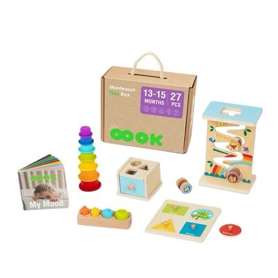 صندوق ألعاب منتسوري (١٣-١٥ أشهر) | Montessori Toy Box 60 PCs (13-15 Months )