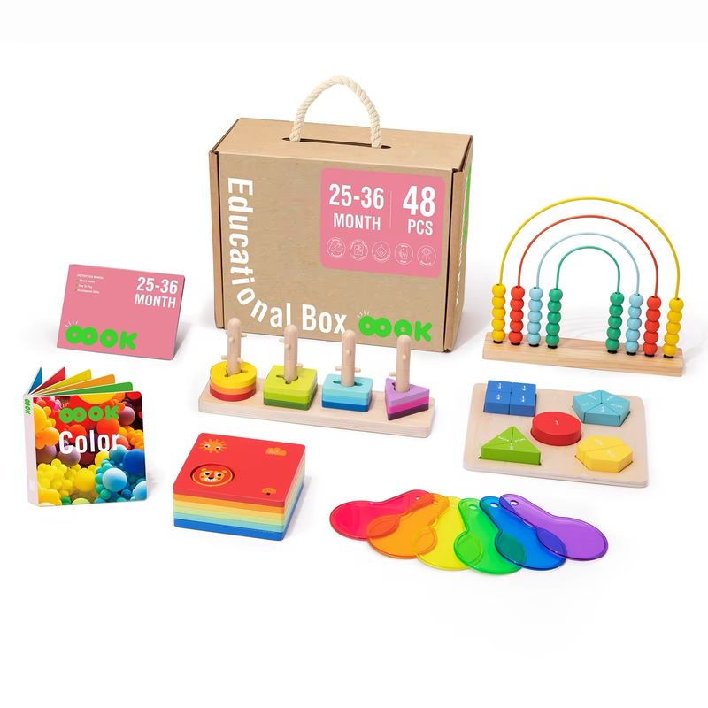 صندوق ألعاب منتسوري ٢٥-٣٦ شهراً | Montessori Educational toy Box 24-36 Months