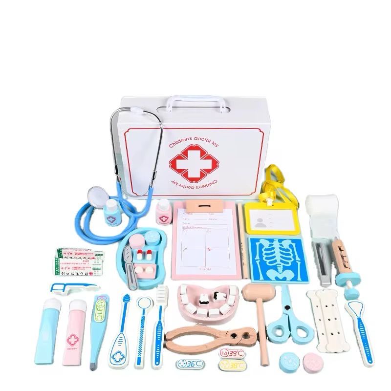 طقم ألعاب الدكتور ٤٢ قطعة | Wooden Doctor Set 42 Pieces طقم ألعاب الدكتور ٤٢ قطعة | Wooden Doctor Set 42 Pieces