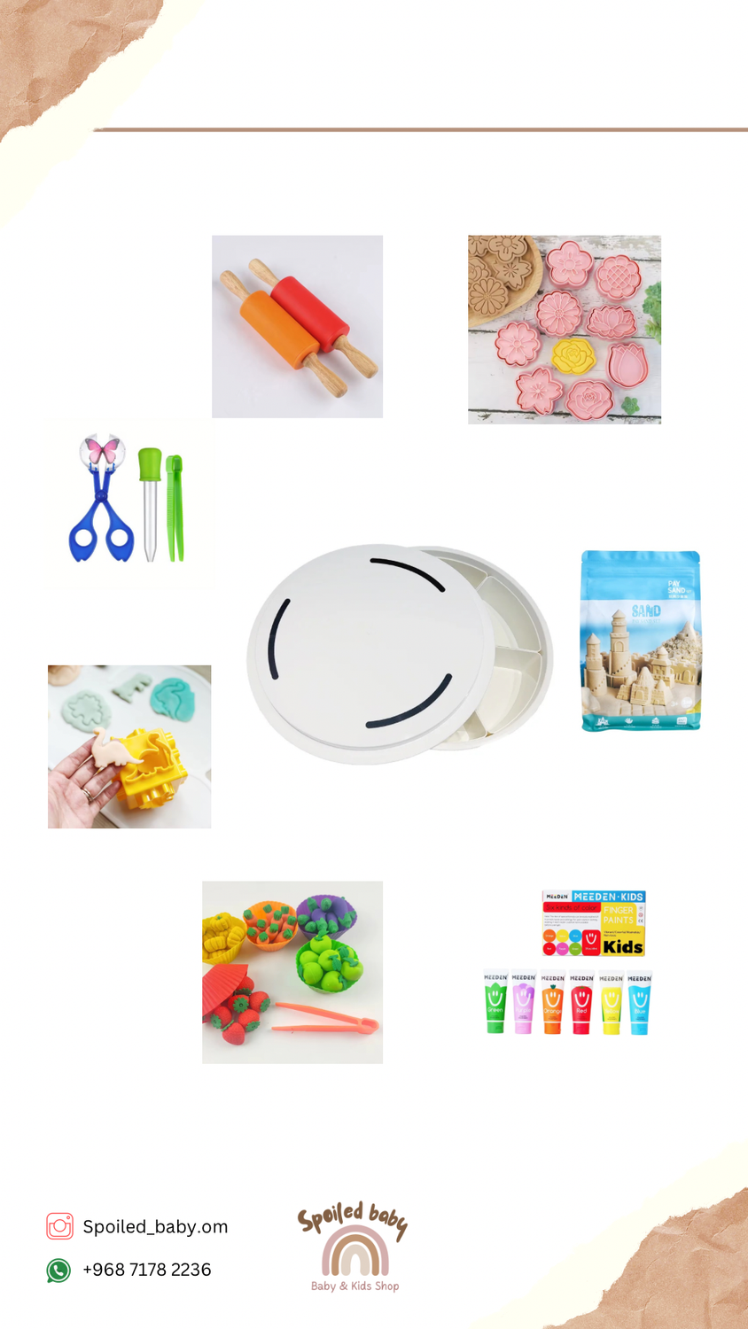 صينية اللعب الحسي مع مجموعة أدوات الأنشطة| Sensory Bins Including Activities Tools
