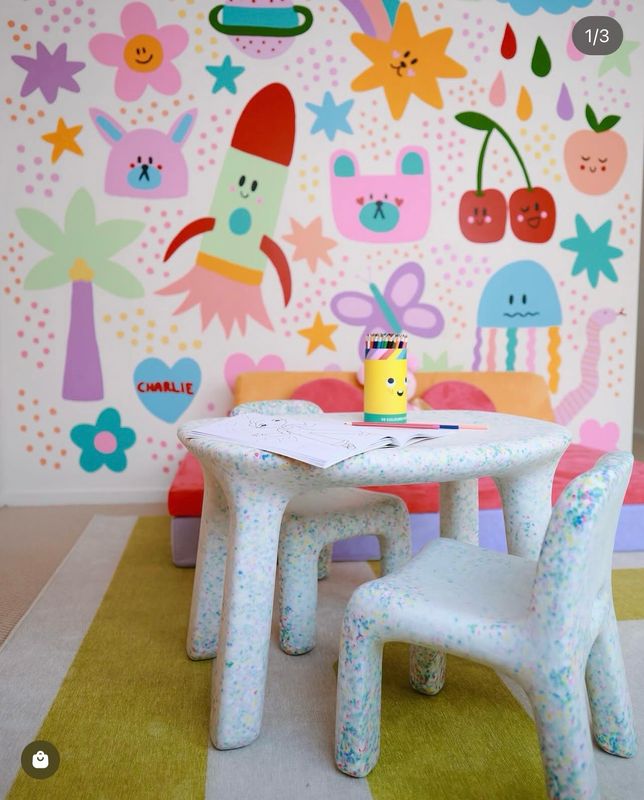 طاولة أطفال مع ٢ كراسي | Kids Table With 2 Chairs