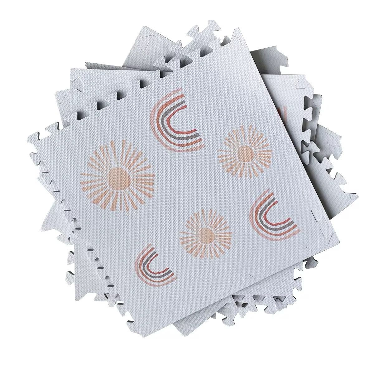 أرضية فلين ( ٦ قطع )| Rainbow Style Foam Baby Mat 6 Pcs