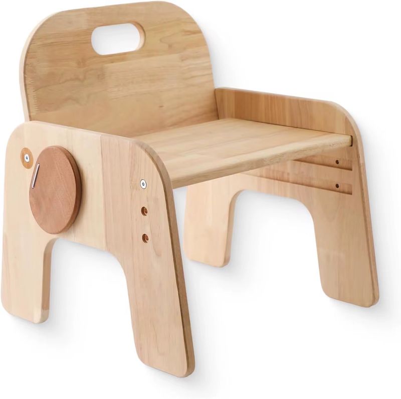 كرسي أطفال خشبي قابل لتعديل الأرتفاع | Kids Chair Wooden Adjustable Height