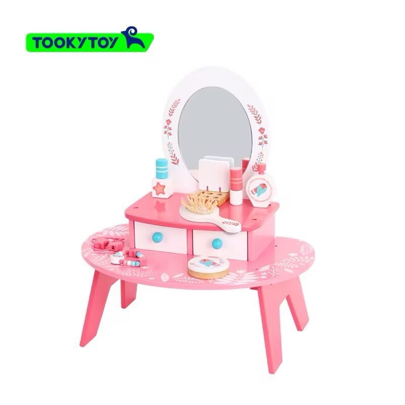 تسريحة خشبيه وردي  | Pink Wooden Dresser