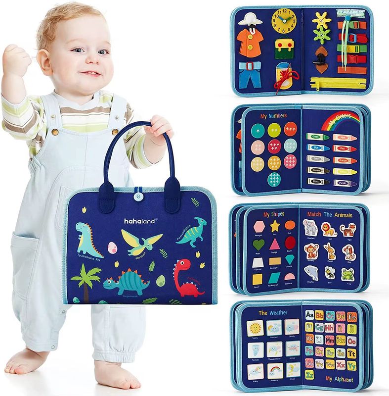Busy Board Educational Travel Bag Toy | لوحة تفاعلية تعليمية حقيبة السفر التعليمية