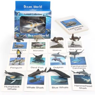 لعبة مطابقة مجسمات الحيوانات وبطاقات الصور | Animal Figures and Picture Cards Matching Game |عالم البحار sea world 