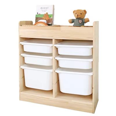 وحدة تخزين خشبية ٦ صناديق 4*2| wooden storage unit 6 boxes