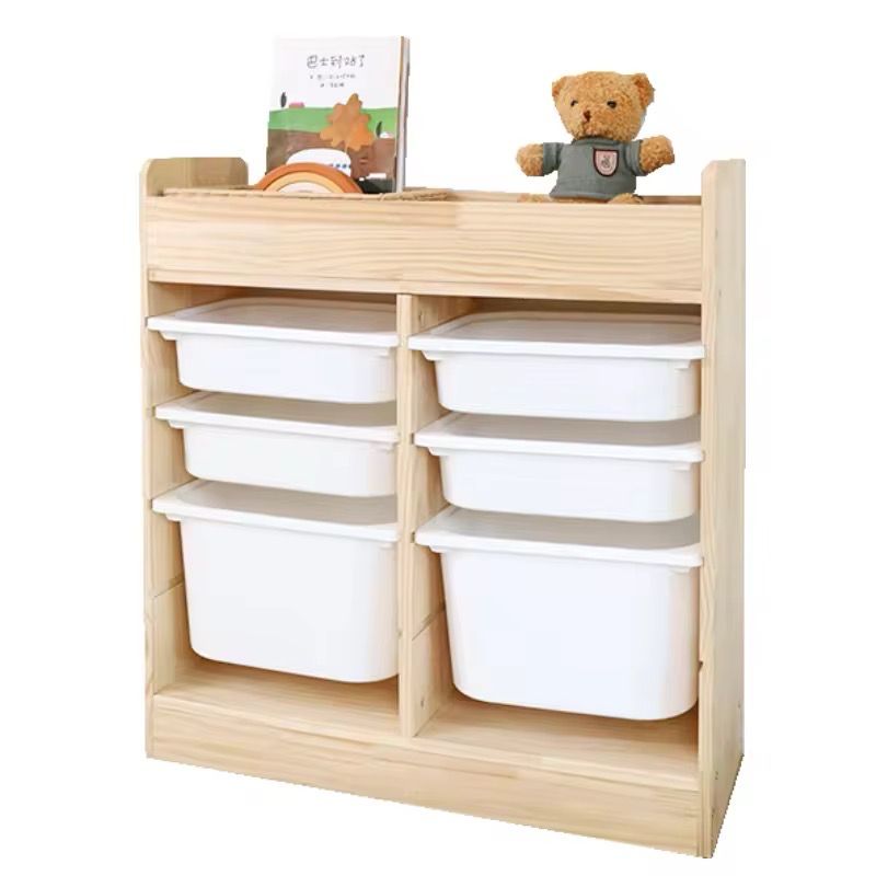 وحدة تخزين خشبية ٦ صناديق 4*2| wooden storage unit 6 boxes
