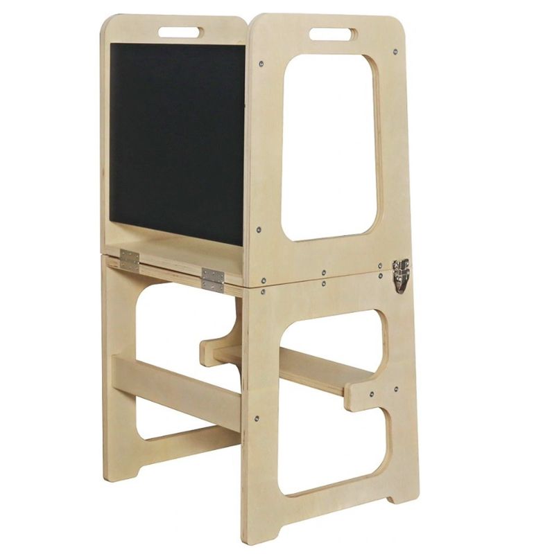 Convertible learning tower with drawing board برج التعلم القابل للتحويل إلى طاولة مع لوح رسم Convertible learning tower with drawing board برج التعلم القابل للتحويل إلى طاولة مع لوح رسم