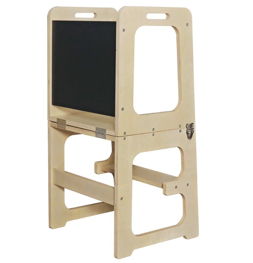 Convertible learning tower with drawing board برج التعلم القابل للتحويل إلى طاولة مع لوح رسم Convertible learning tower with drawing board برج التعلم القابل للتحويل إلى طاولة مع لوح رسم