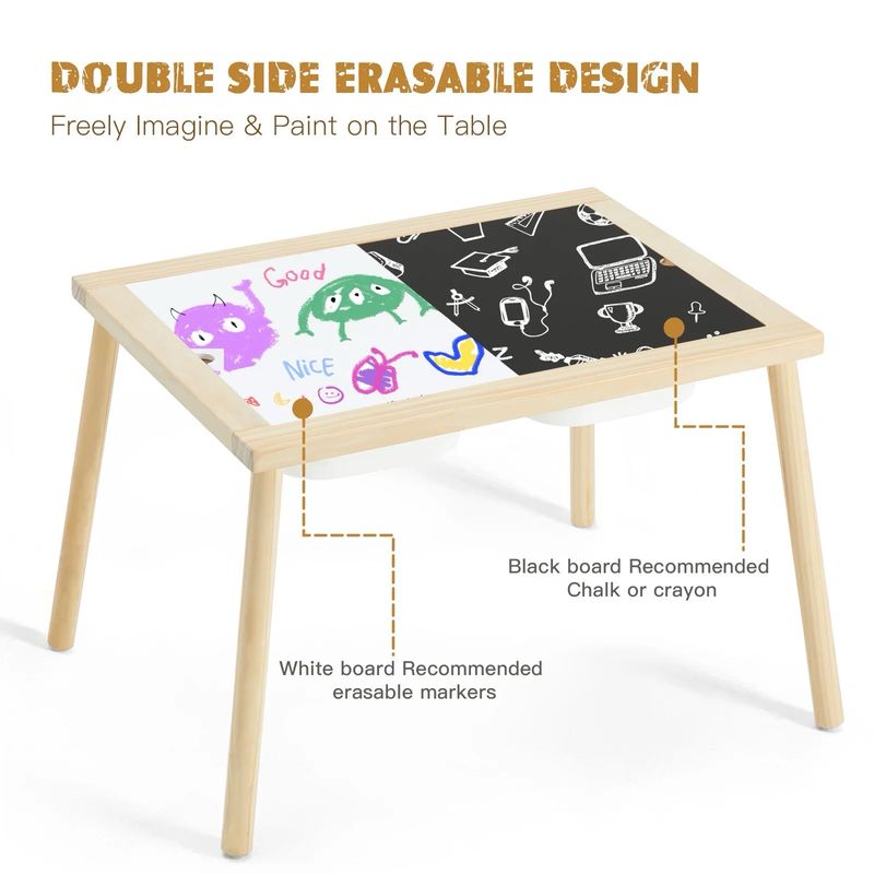طاولة الأنشطة الحسية مع ٢ كراسي | Sensory Activity Table With 2 Chairs