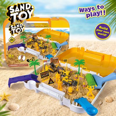 صندوق الرمل السحري ( منطقة البناء) | Magic sand sensory bins