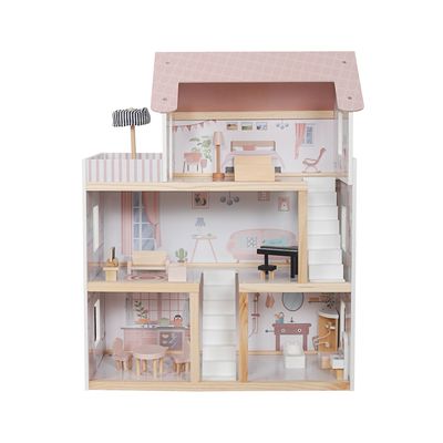 بيت دمى خشبي | wooden doll house 