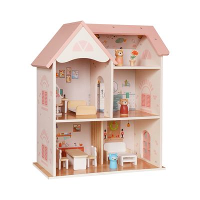 بيت دمى خشبي | wooden doll house بيت دمى خشبي | wooden doll house