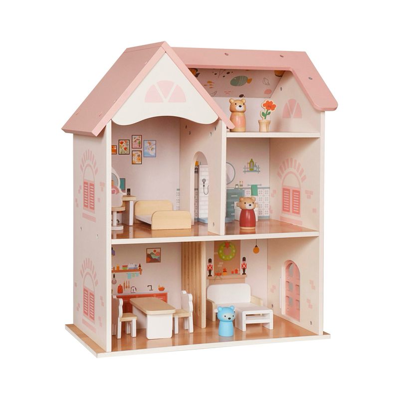 بيت دمى خشبي | wooden doll house بيت دمى خشبي | wooden doll house