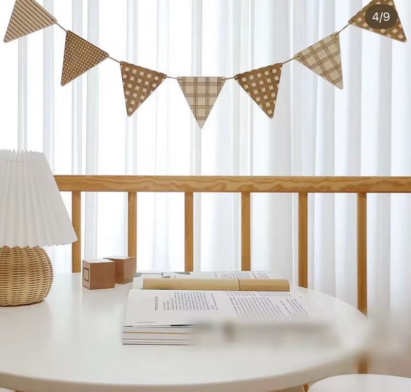 ديكور لغرف الأطفال والأحتفالات تعليقه خشبية زينه بأشكال مثلثات | Children's room and party decor, wooden hanging decorations in triangular shapes | ديكور لغرف الأطفال والأحتفالات تعليقه خشبية زينه بأشكال مثلثات | Children's room and party decor, wooden hanging decorations in triangular shapes |