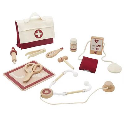 مجموعة ألعاب الطبيب مع حقيبة قماشية | Doctor Play Set with Canvas Bag 