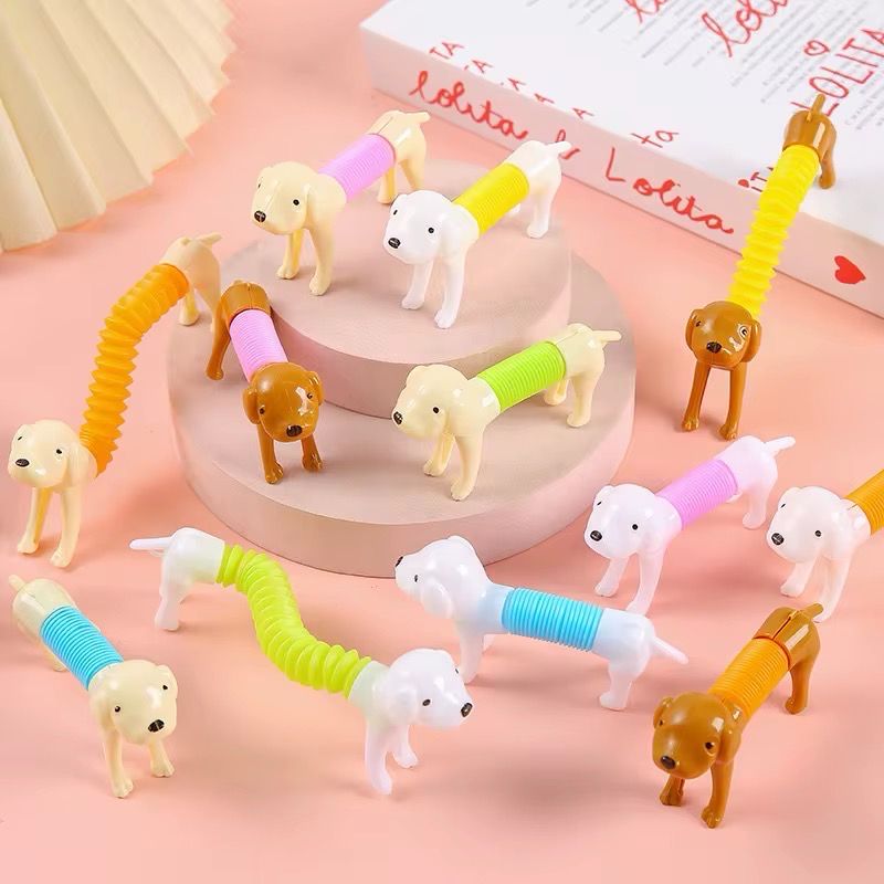 3 قطع لعبة كلب مطاطية ، قابلة للتمدد والطي  Stretchable Dog Toy, Shaped As Desired 3 pcs | 