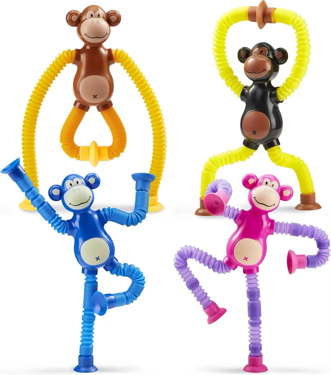 لعبة قرد قابلة للتمدد مع أكواب شفط للإلتصاق | Expandable monkey toy with suction cups for sticking | random colour لون عشوائي لعبة قرد قابلة للتمدد مع أكواب شفط للإلتصاق | Expandable monkey toy with suction cups for sticking | random colour لون عشوائي