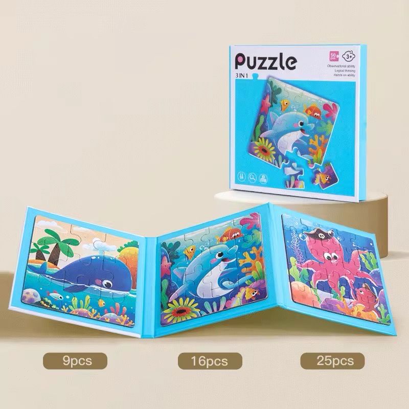 3 in 1 magnetic puzzle travel| بزل مغناطيسي ٣ في ١ مناسب للسفر 