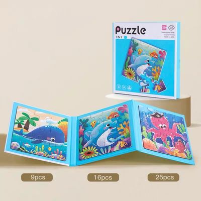 3 in 1 magnetic puzzle travel| بزل مغناطيسي ٣ في ١ مناسب للسفر 