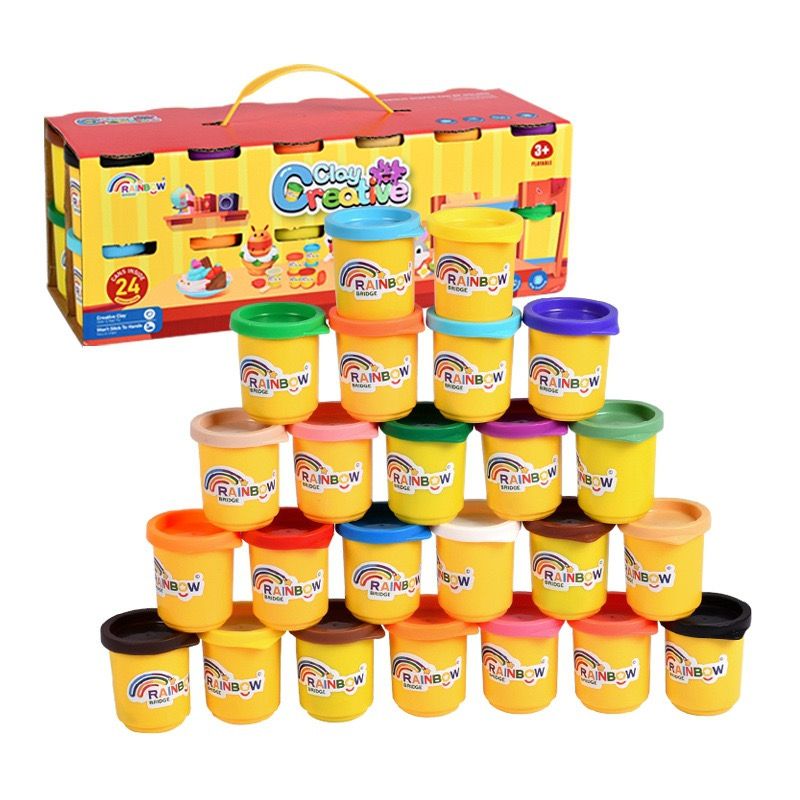 24 colors wheat non toxic dough clay| ٢٤ لونا من صلصال القمح الآمن للأطفال عجينة اللعب 24 colors wheat non toxic dough clay| ٢٤ لونا من صلصال القمح الآمن للأطفال عجينة اللعب