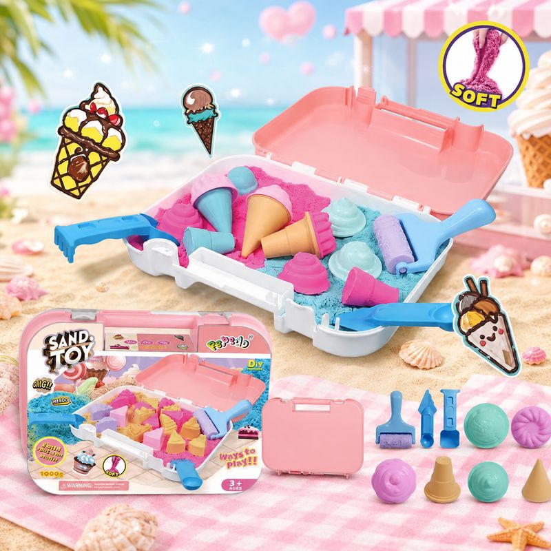 صندوق الرمل السحري ( المثلجات) | Magic sand sensory bins ice cream صندوق الرمل السحري ( المثلجات) | Magic sand sensory bins ice cream