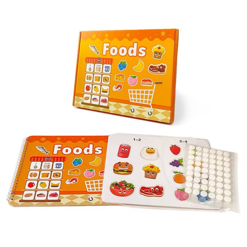 كتاب تعليمي تفاعلي للأطفال مع ملصقات قابلة لإعادة الأستخدام | (Toddler Busy Book with Reusable Stickers Intractive كتاب تعليمي تفاعلي للأطفال مع ملصقات قابلة لإعادة الأستخدام | (Toddler Busy Book with Reusable Stickers Intractive