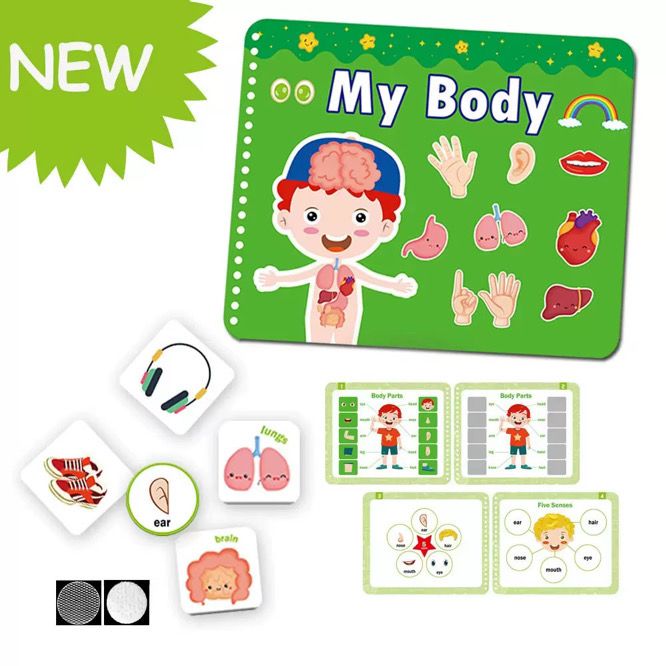 كتاب تعليمي تفاعلي للأطفال مع ملصقات قابلة لإعادة الأستخدام | (Toddler Busy Book with Reusable Stickers Intractive كتاب تعليمي تفاعلي للأطفال مع ملصقات قابلة لإعادة الأستخدام | (Toddler Busy Book with Reusable Stickers Intractive