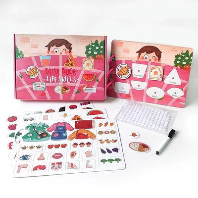 كتاب تعليمي تفاعلي للأطفال مع ملصقات قابلة لإعادة الأستخدام | (Toddler Busy Book with Reusable Stickers Intractive كتاب تعليمي تفاعلي للأطفال مع ملصقات قابلة لإعادة الأستخدام | (Toddler Busy Book with Reusable Stickers Intractive