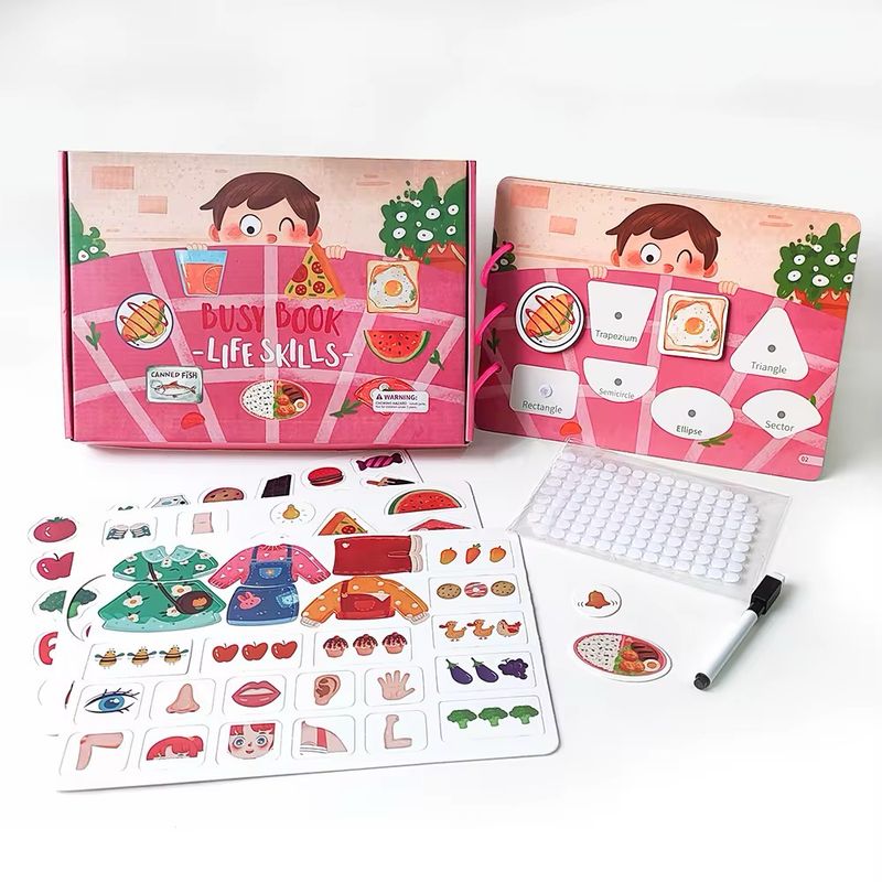 كتاب تعليمي تفاعلي للأطفال مع ملصقات قابلة لإعادة الأستخدام | (Toddler Busy Book with Reusable Stickers Intractive كتاب تعليمي تفاعلي للأطفال مع ملصقات قابلة لإعادة الأستخدام | (Toddler Busy Book with Reusable Stickers Intractive